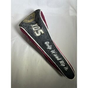 John Daly Grip It And Rip It Driver Headcover Maroon Black Golf Club Protector